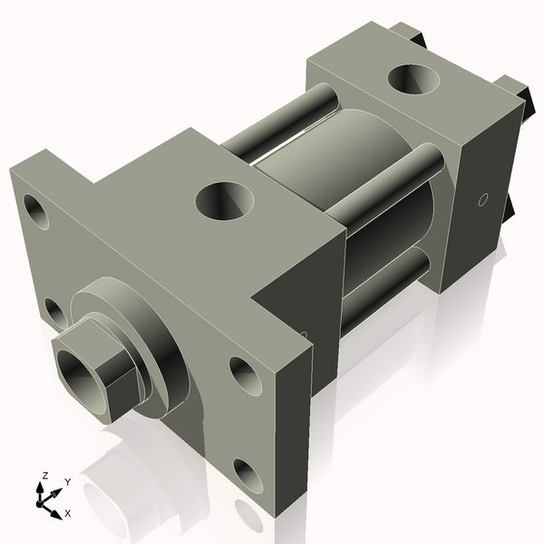 Isometric View of 2HHFF1CCK1.375S4