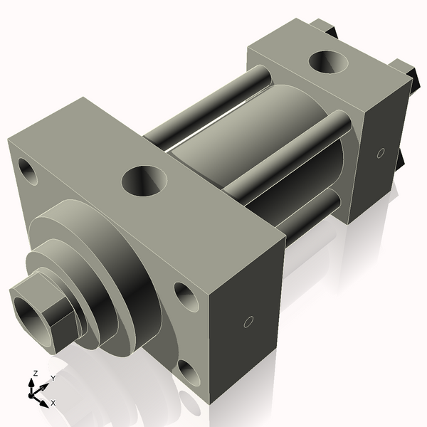 Isometric View of 2HHFHF2NCK1.375S4