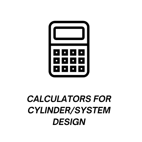 Calculators for cylinder/system design