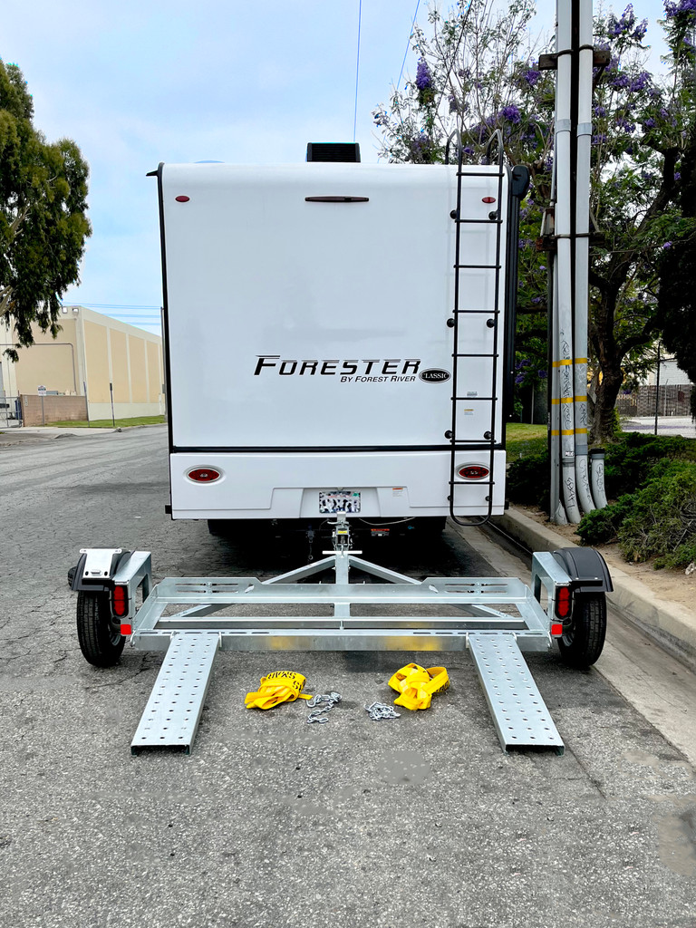 Galvanized EZ Haul Car Tow Dolly with Hydraulic Brakes Tow Better Dolly