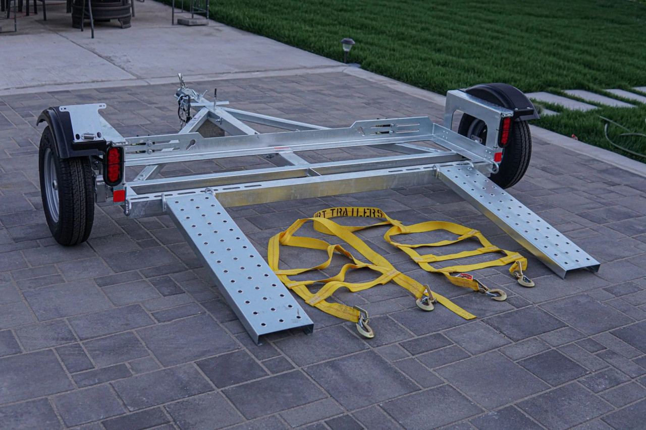 Galvanized EZ Haul Stand Up Idler Car Tow Dolly