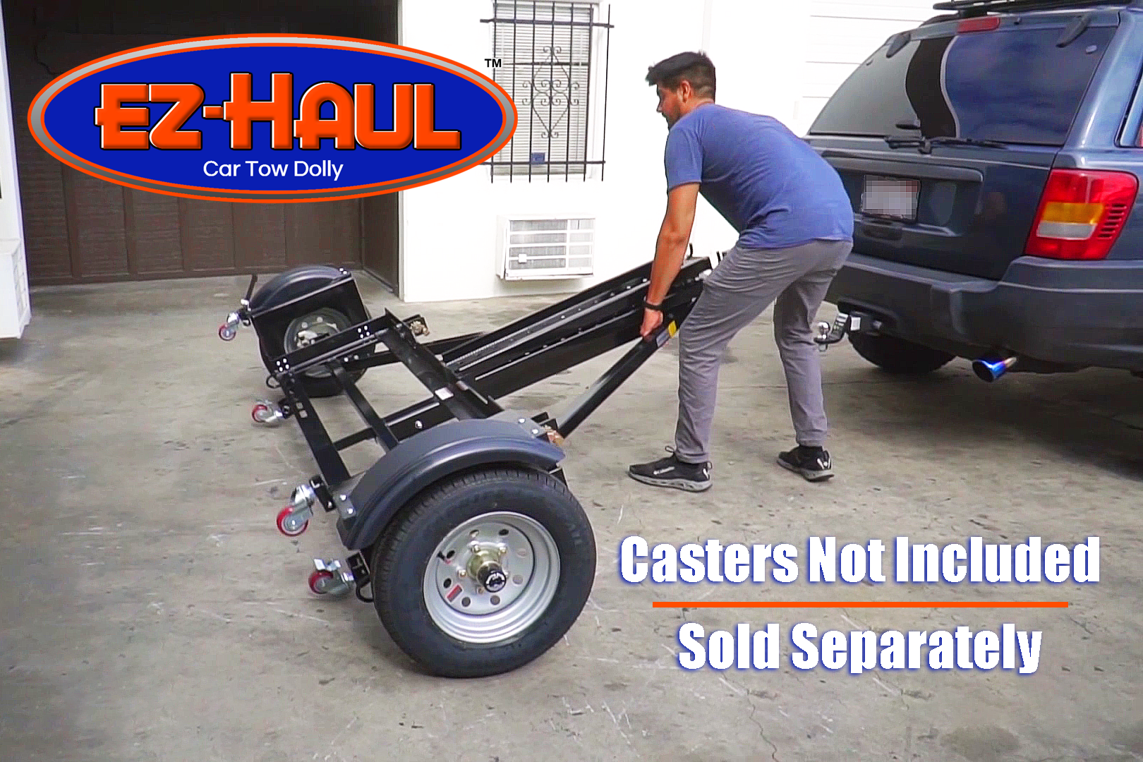 EZ Haul Car Tow Dolly with Hydraulic Brakes Tow Better Dolly