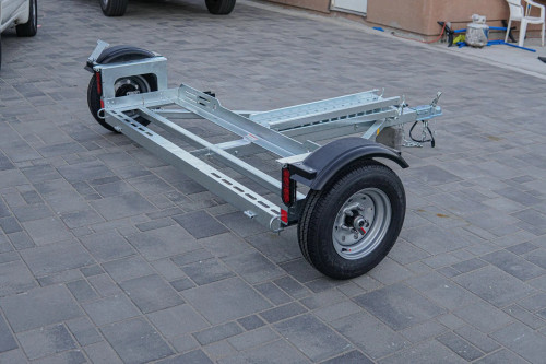 Galvanized EZ Haul Stand Up Idler Car Tow Dolly