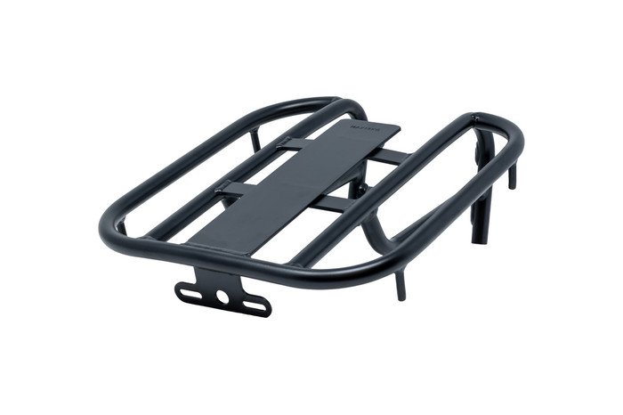 Rear cargo rack for Vuclan Bikes Lil G. Bring all the gear you need with you on your biking adventures. Rear cargo rack for Vuclan Bikes Lil G. Bring all the gear you need with you on your biking adventures.