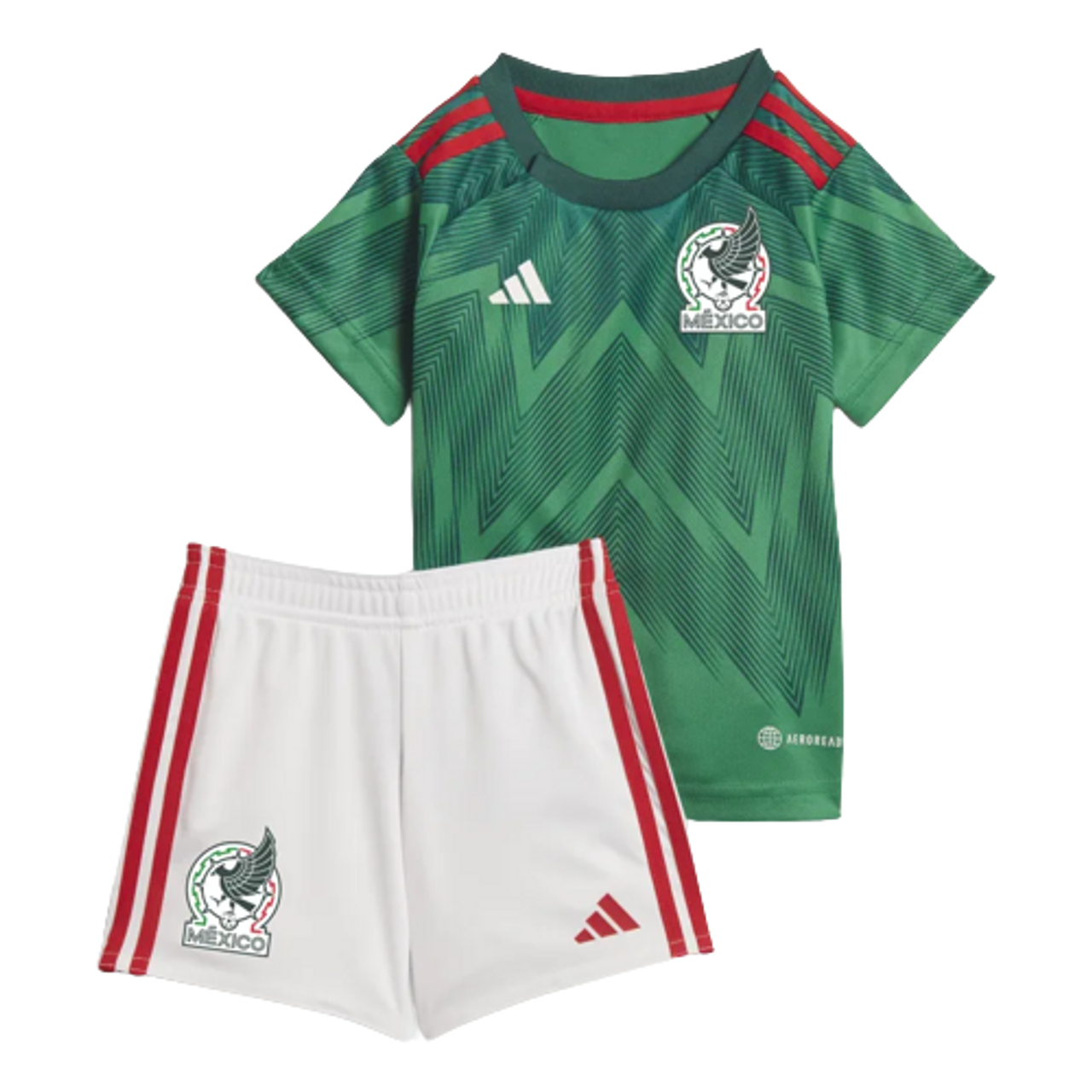 adidas Mexico 22 Long Sleeve Home Jersey - Green, men soccer