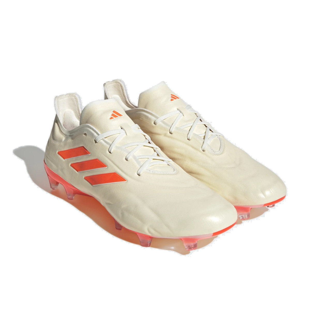 adidas Copa Pure+ FG Firm Ground Soccer Cleat - Off White/Orange