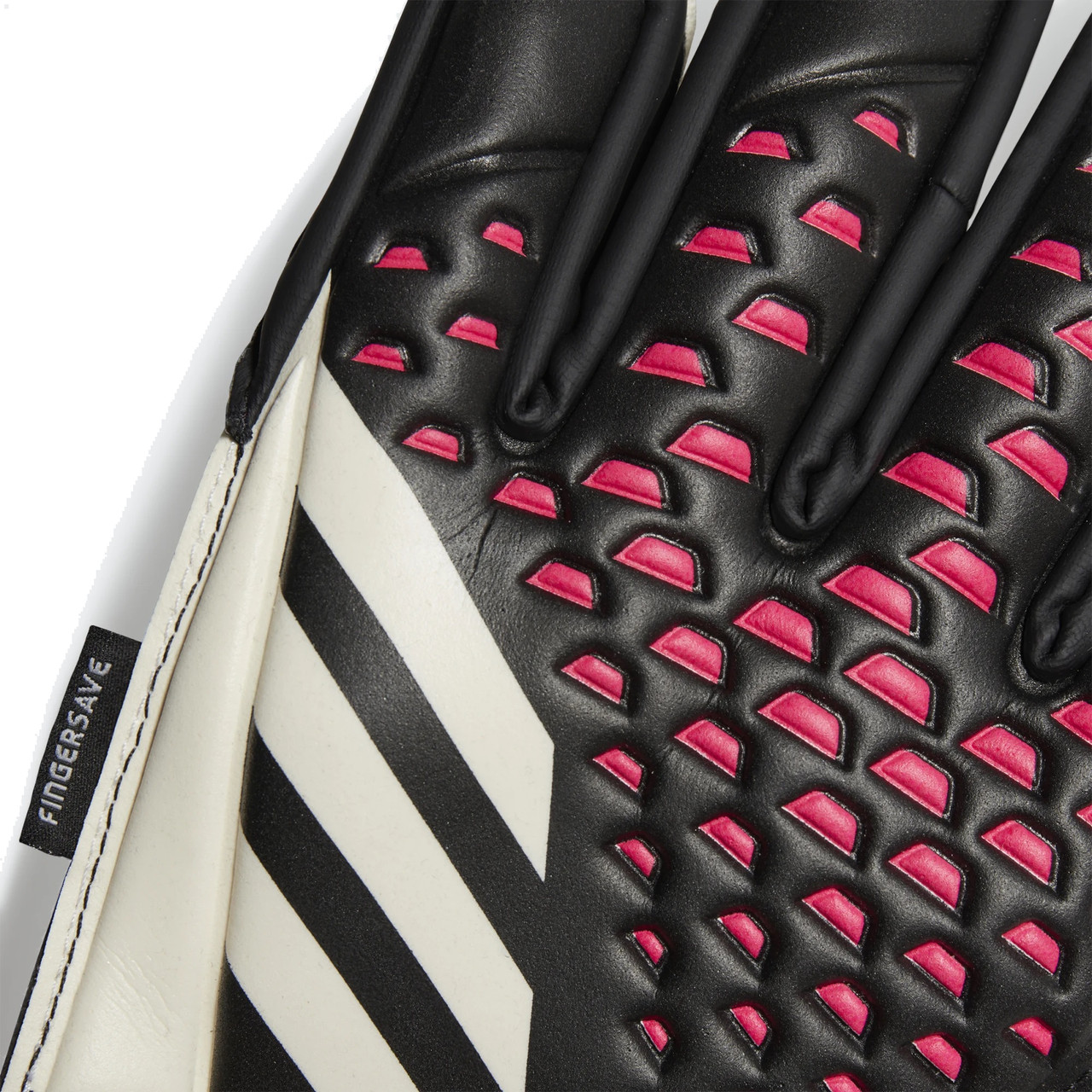 adidas Predator Edge Fingersave Match GK Gloves - Black/White/Pink