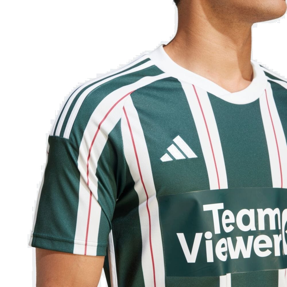 adidas Manchester United FC 23/24 Away Jersey - Green/White