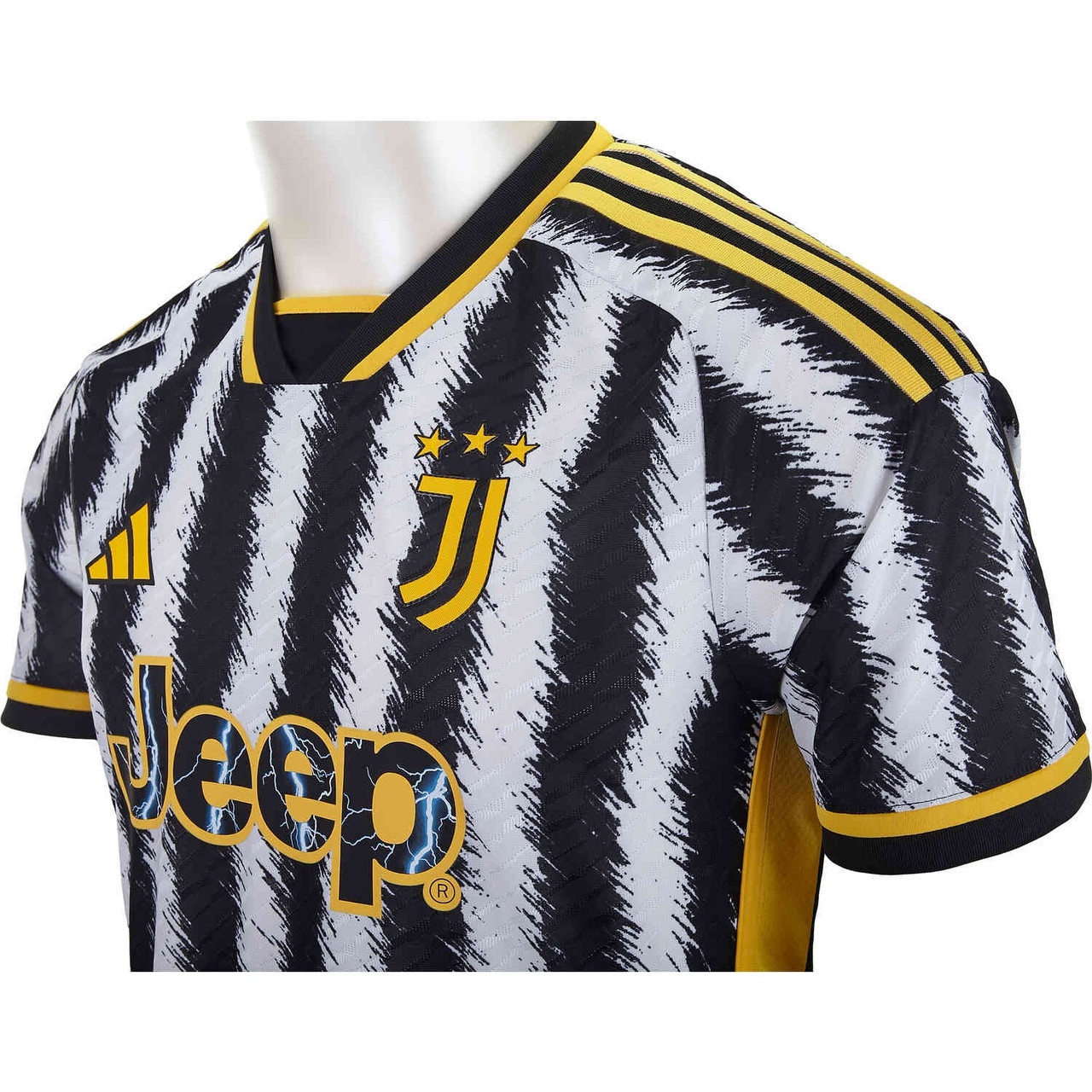 Adidas Juventus 21/22 Third Authentic Jersey Shock Yellow M - Mens Soccer Jerseys