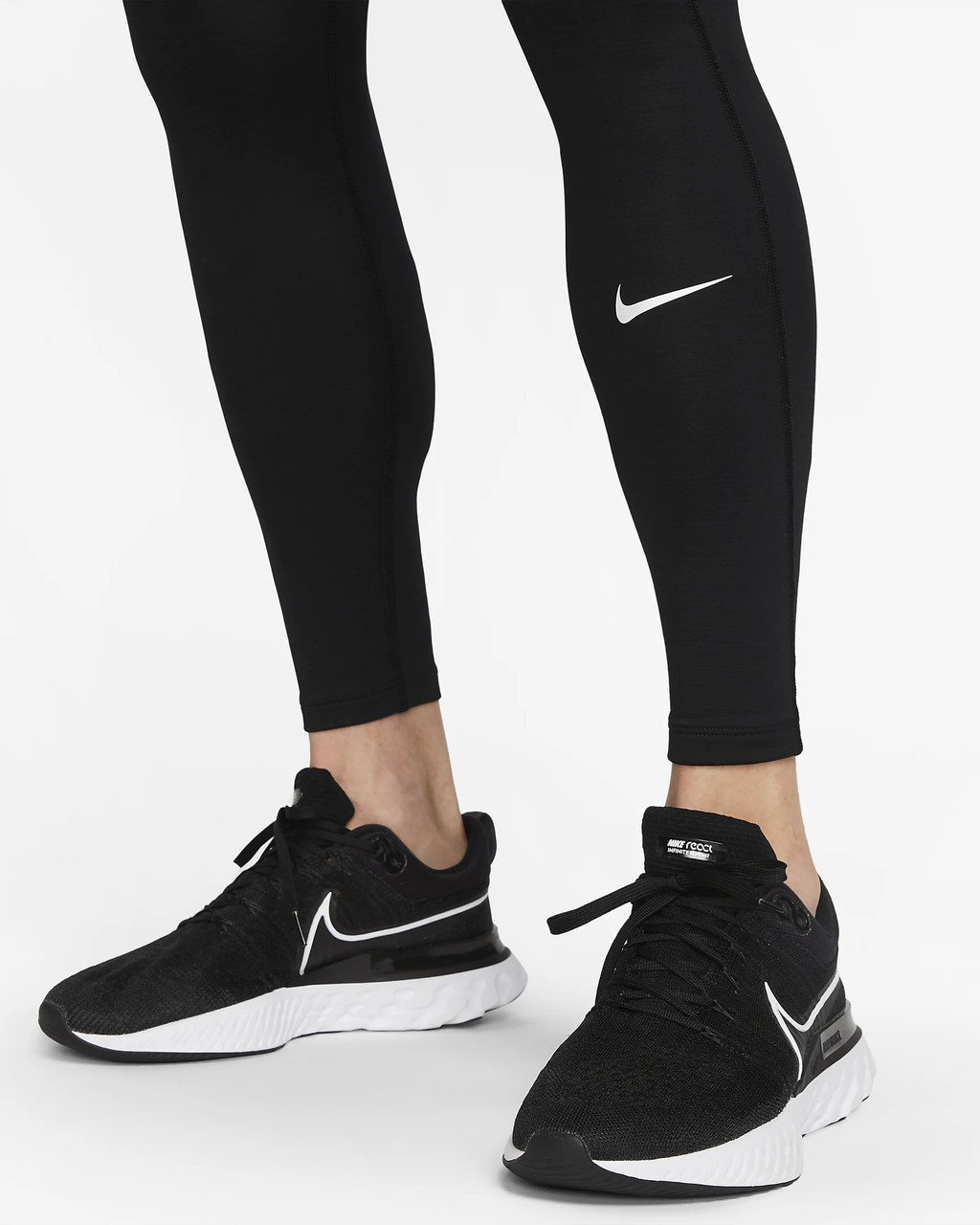 nike pro training therma warm leggings in black