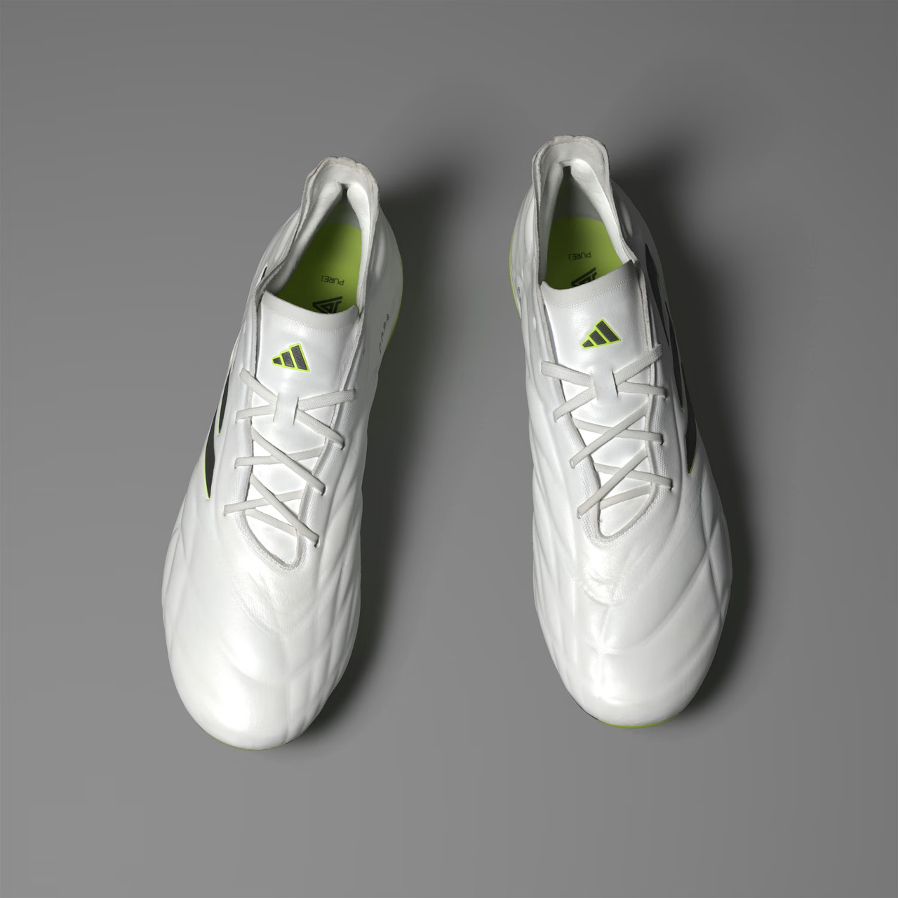 adidas Copa Pure .1 FG - White/Lucid Lemon