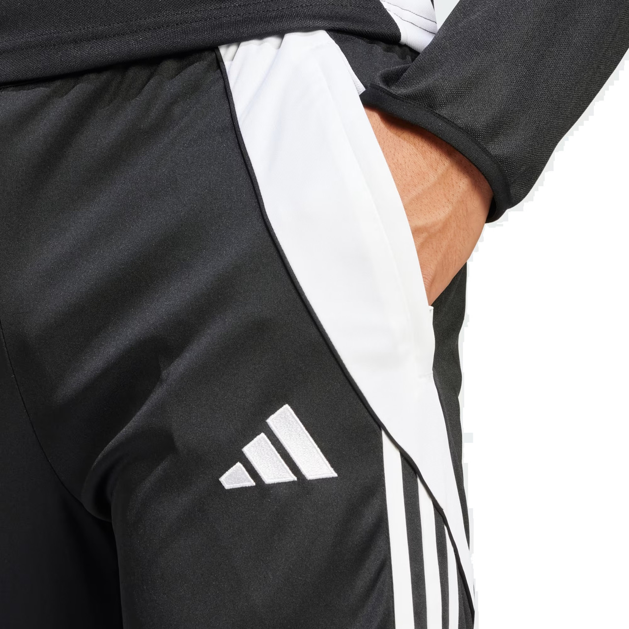 adidas Mens Tiro 24 3/4 Pant - Black/White