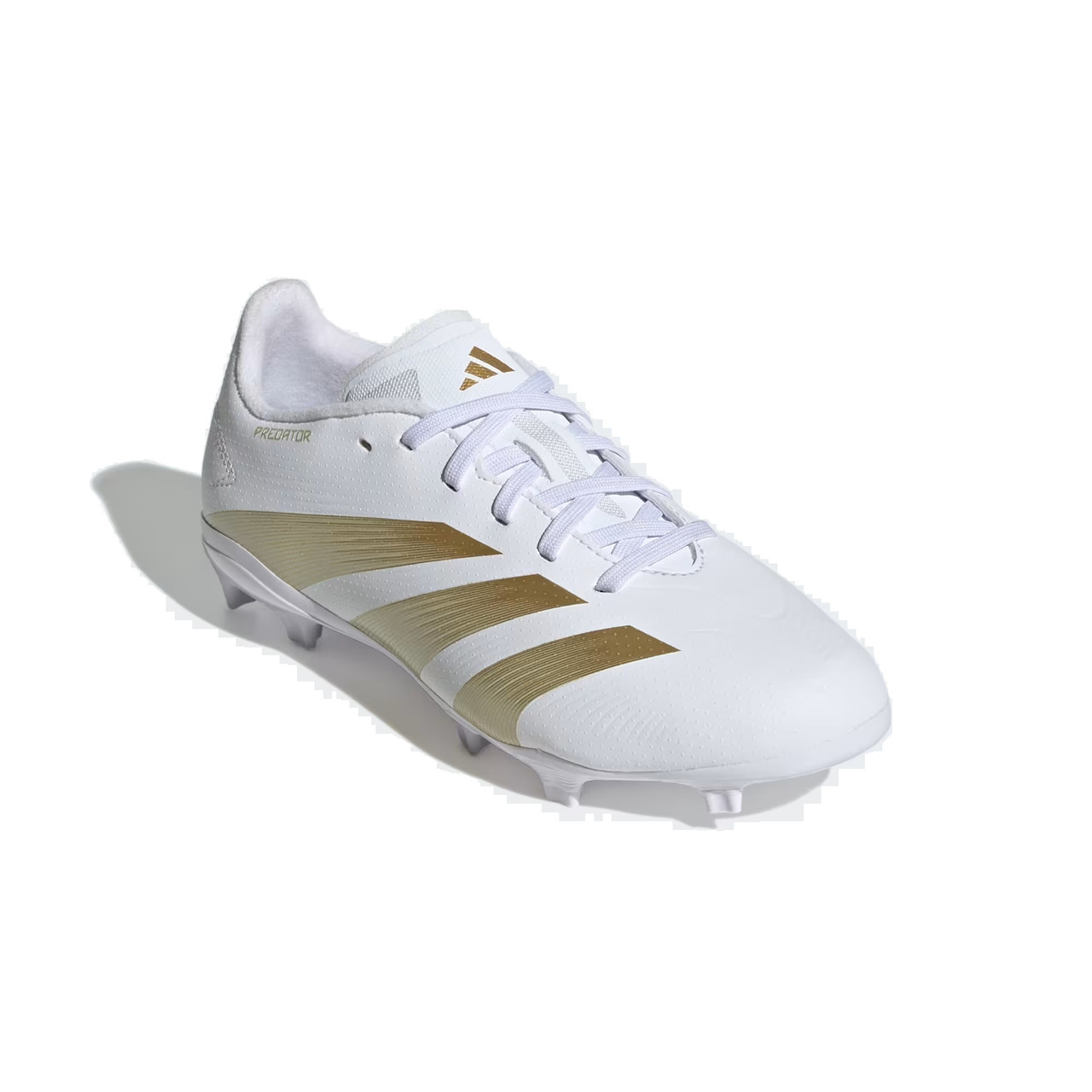 adidas Predator サッカーシューズ ホワイト/ゴールド adidas Youth Predator League FG - White/Gold