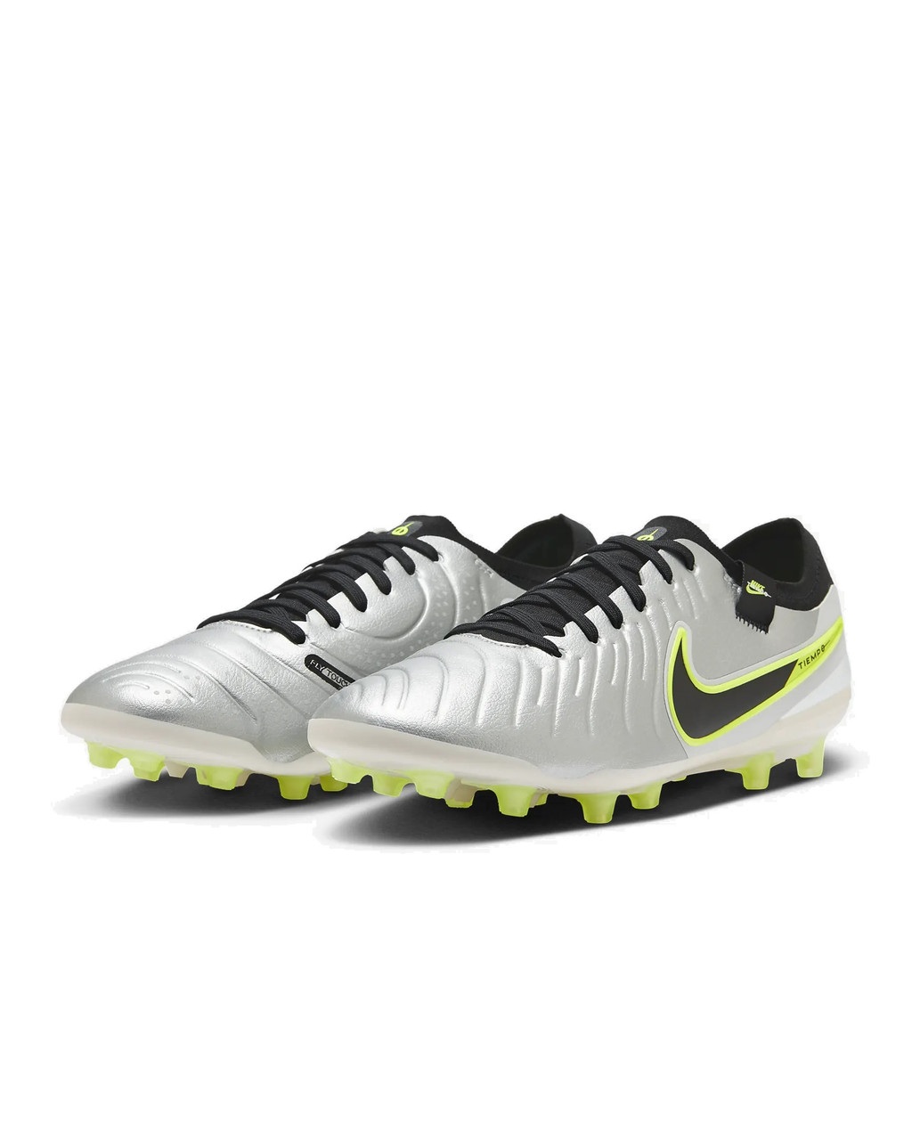 Nike Tiempo Legend 10 Pro AG-Pro Metallic Silver/Volt