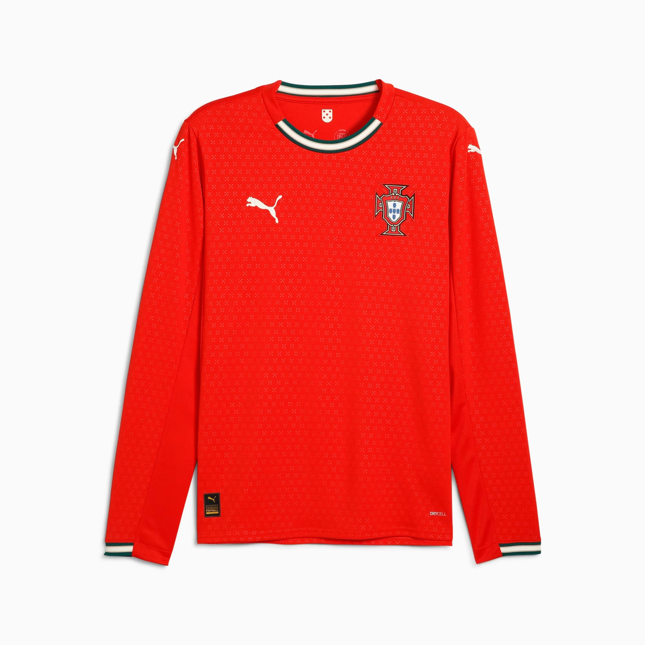 Puma Mens Portugal Home 25 Jersey Replica Long Sleeve