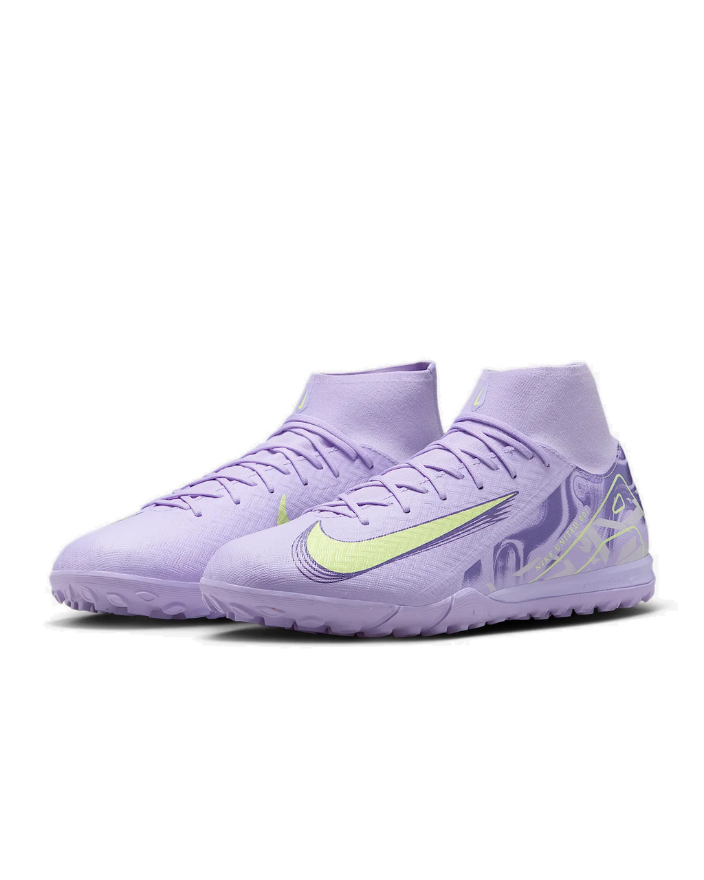 Nike United Zoom Superfly 10 Academy TF - Purple/Volt