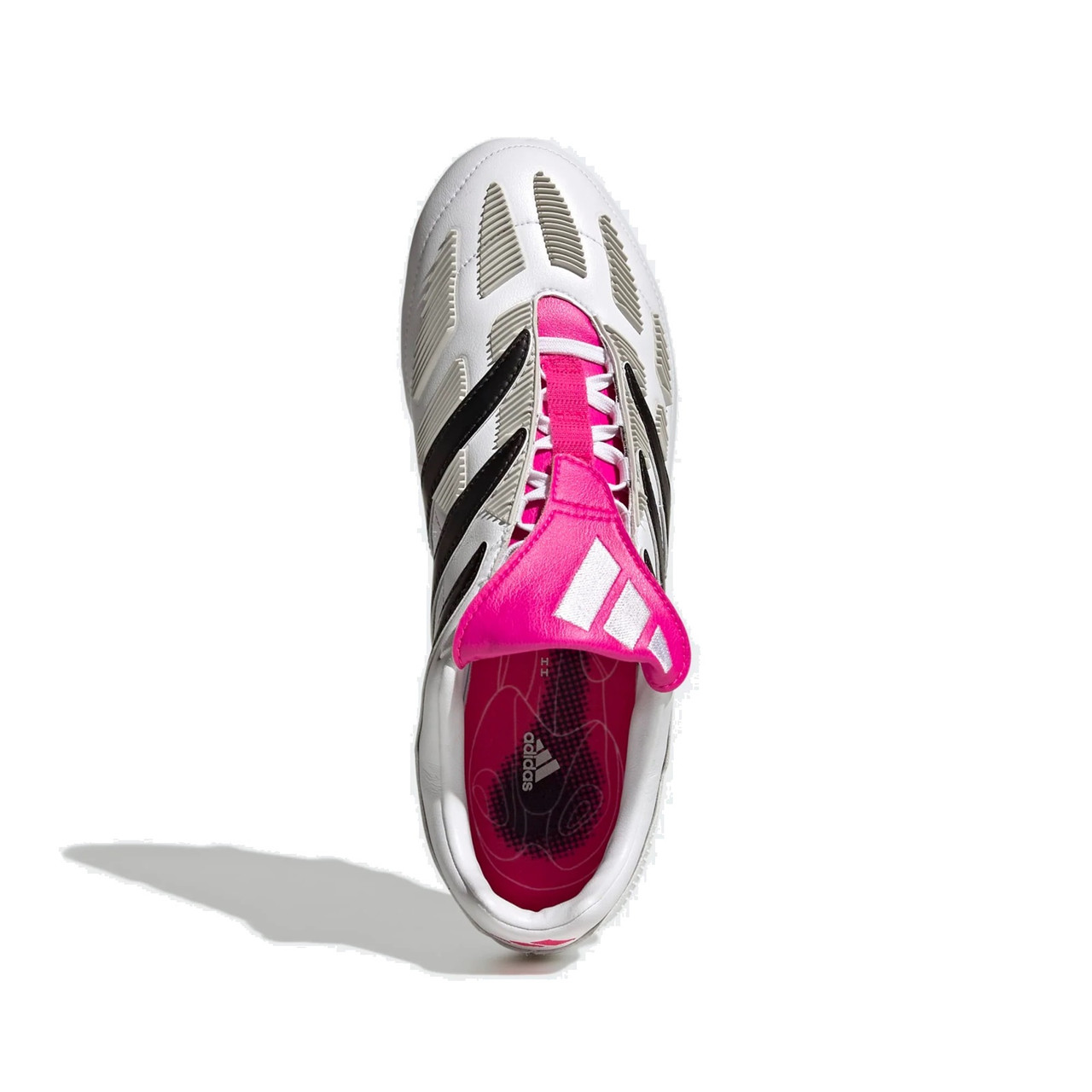 ADIDAS MEN\'S PREDATOR PRECISION.1 FG K-LEATHER CLOUD WHITE/PINK/BLACK SIZE 8 adidas Predator Precision .1 FG Archive - Footwear White  main image 4