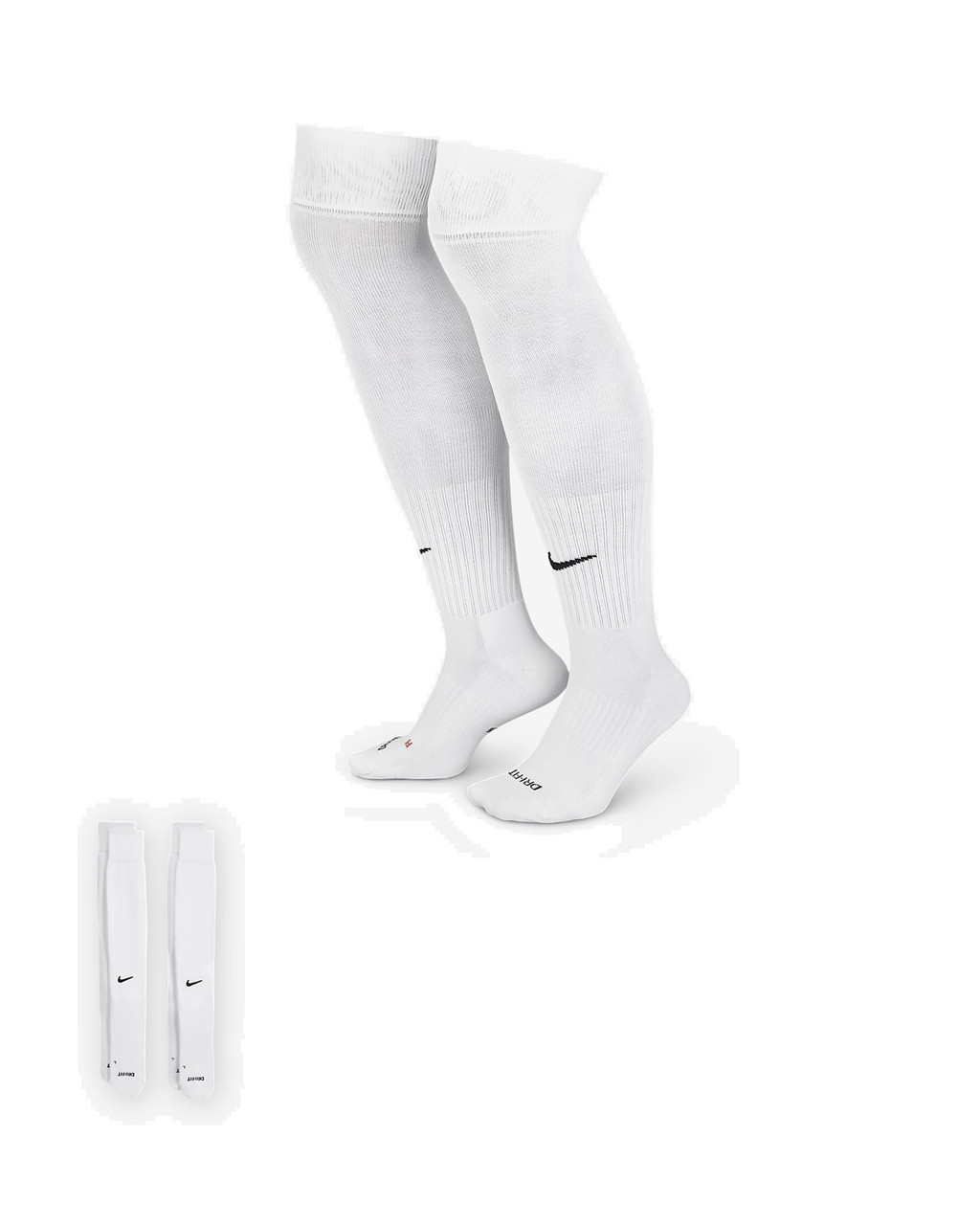 white knee high nike socks