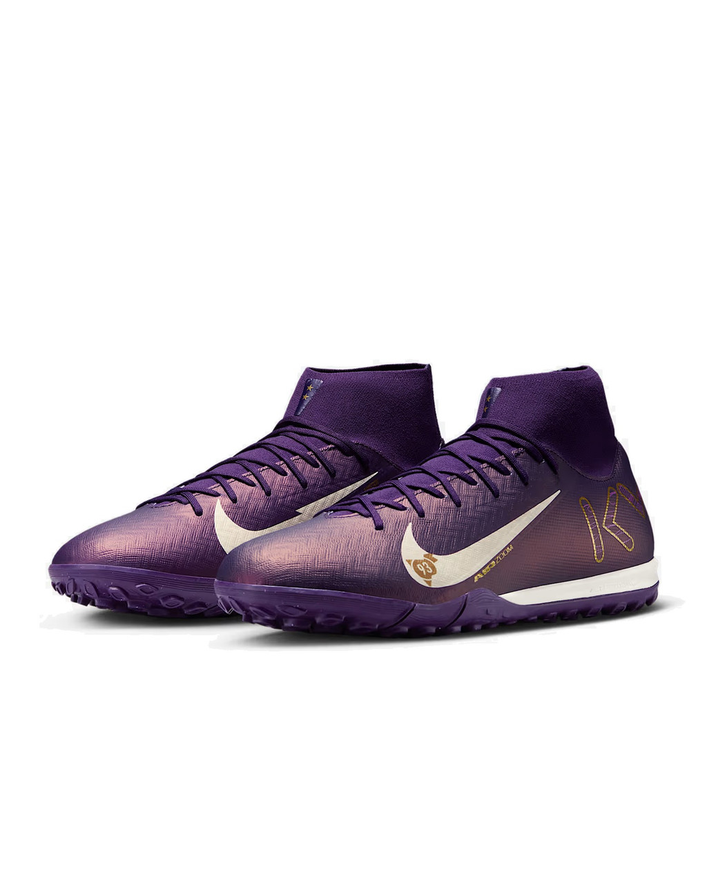 Nike Zoom Mercurial Superfly 10 Academy KM Mens 12 Purple Soccer‎ Cleats FG MG Nike Zoom Superfly 10 Academy KM FG/MG - Purple main image 4