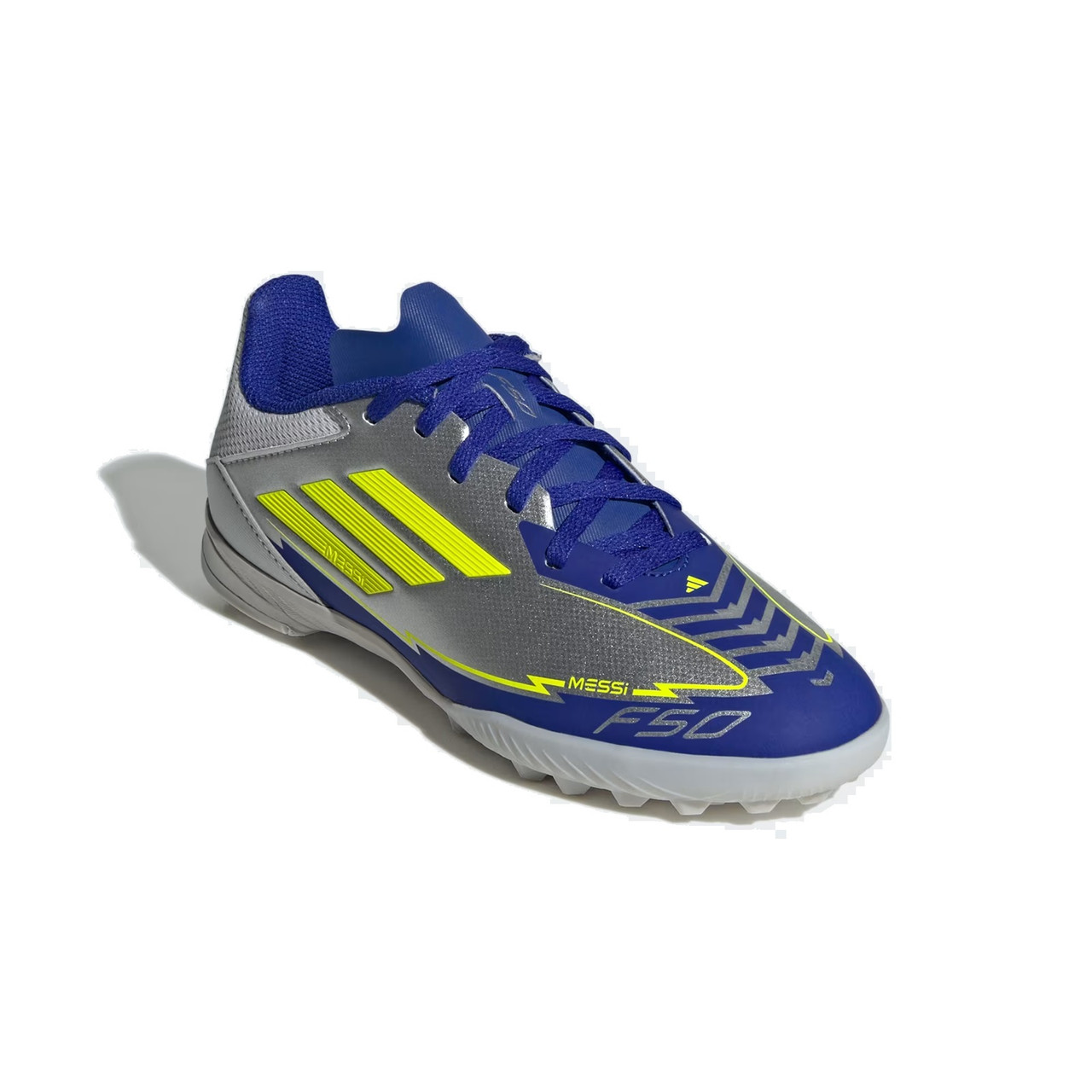 adidas Youth F50 League TF Messi - Silver/Yellow