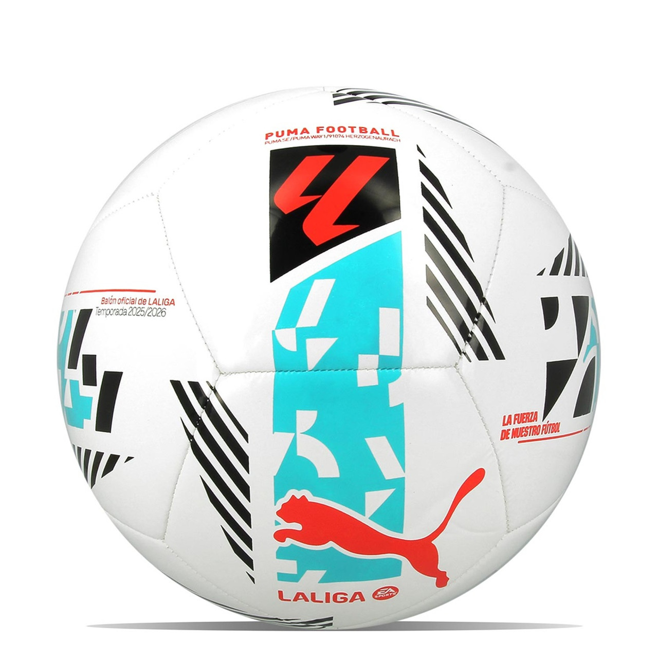 Puma La Liga 1 Orbita Ball - White/Cyan