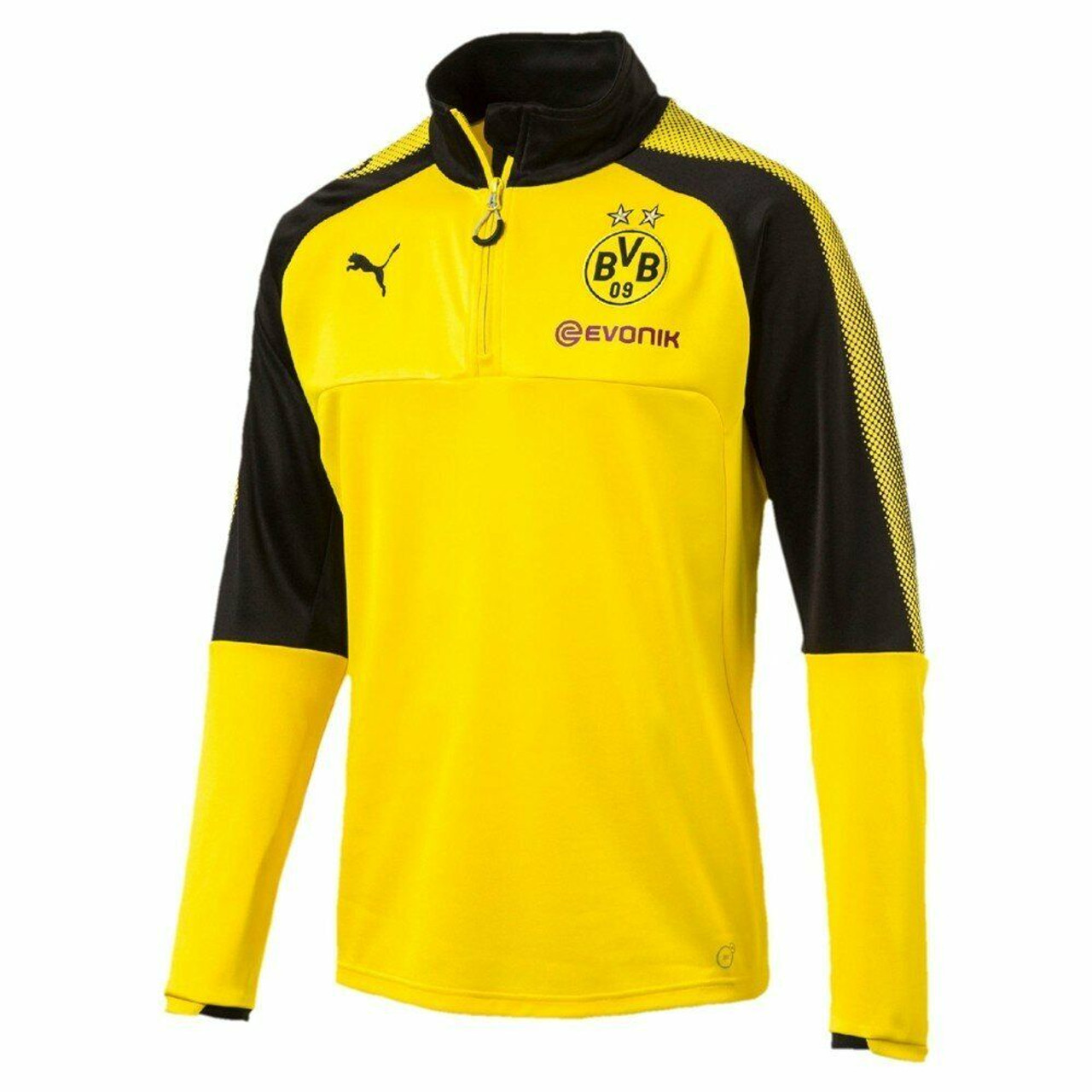 Licht leren Krachtcel Puma Dortmund 1/4 Zip Training Jacket - Cyber Yellow