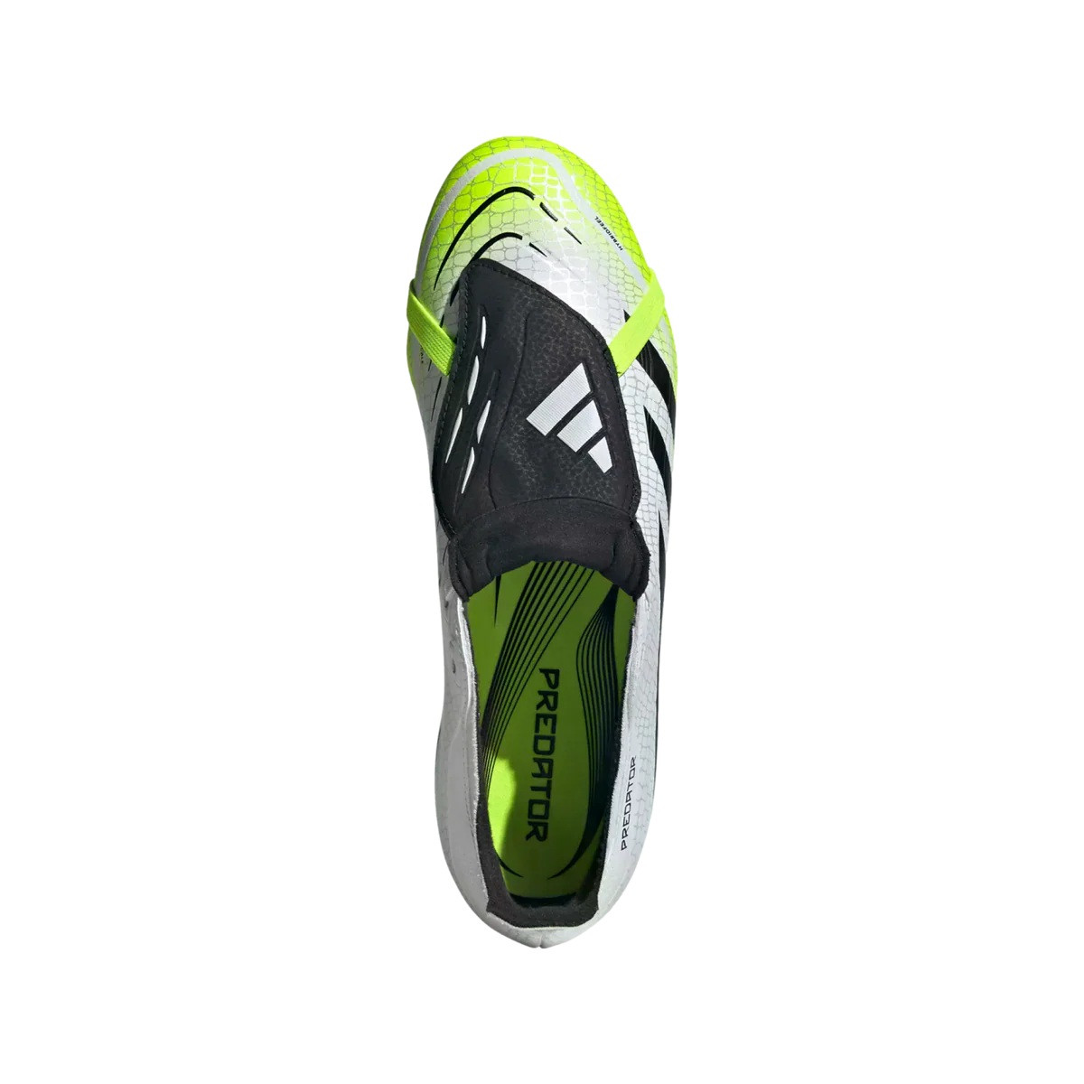 adidas Predator League Fold Over Tongue FG/MG - Wht/Volt