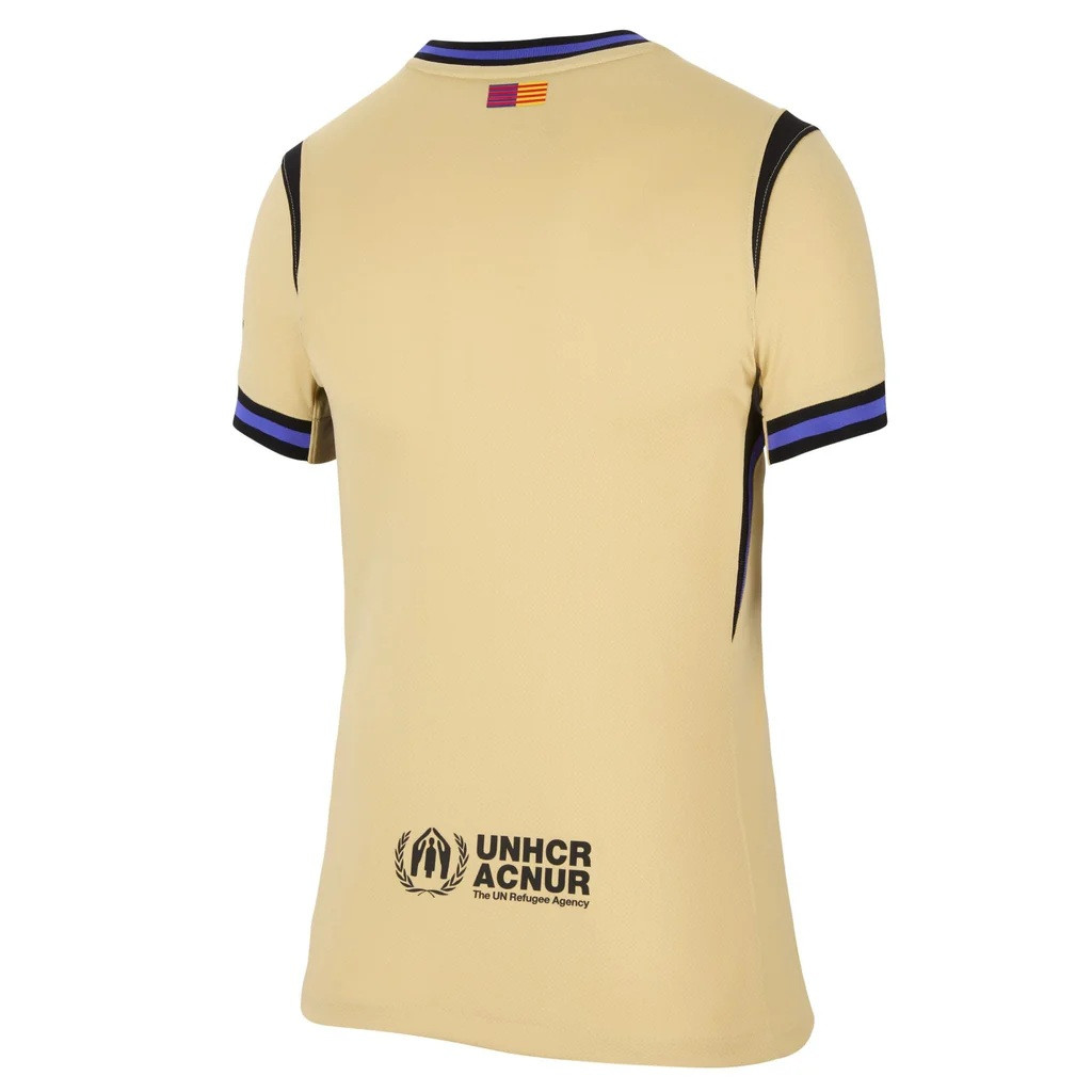 Nike Womens FC Barcelona 25/26 Away Replica Jersey - Gold