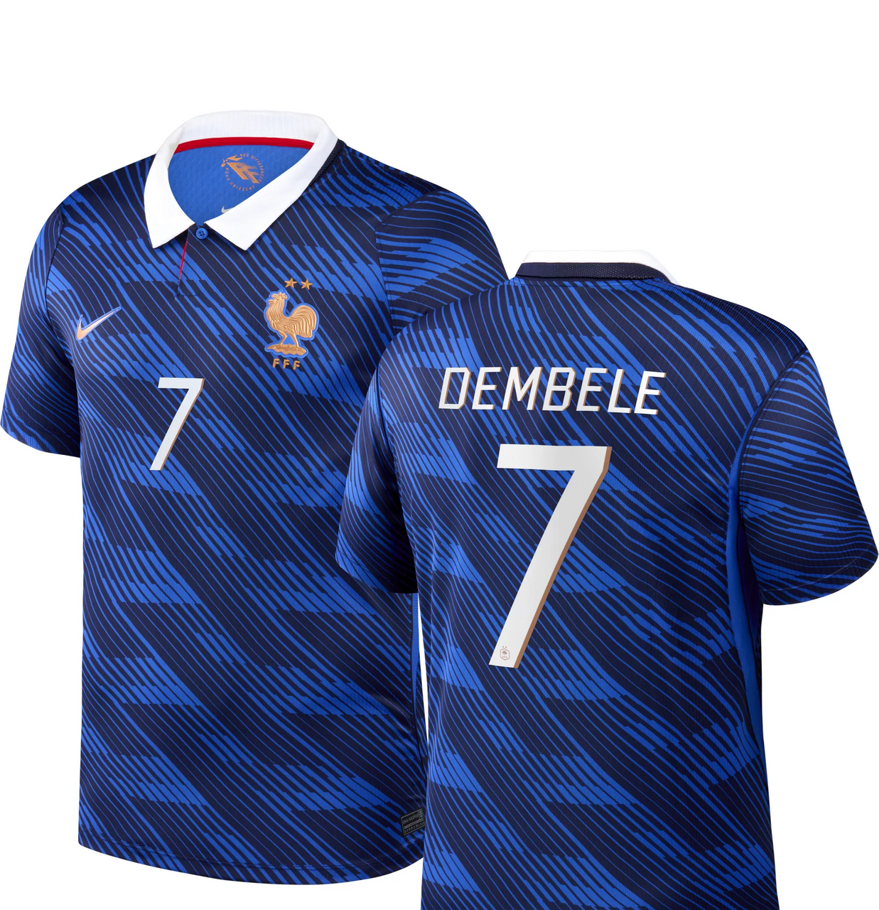NIKE FFF サッカーウェア 上下セット ネイビー Mサイズ　フランス NIKE FFF サッカーウェア 上下セット ネイビー Mサイズ フランス