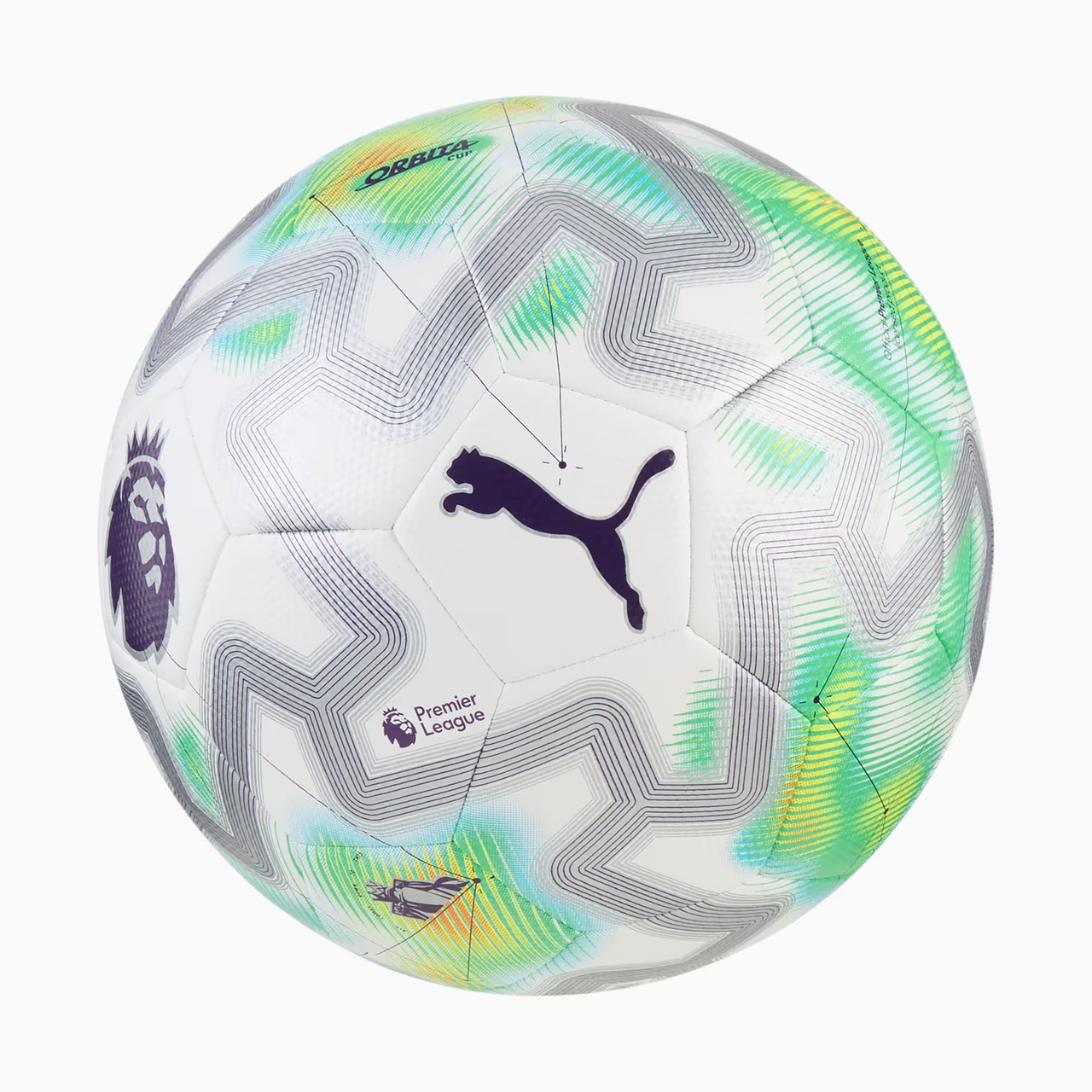 Puma Orbita Cup Premier League Thrill Ball - White/Grey/Green
