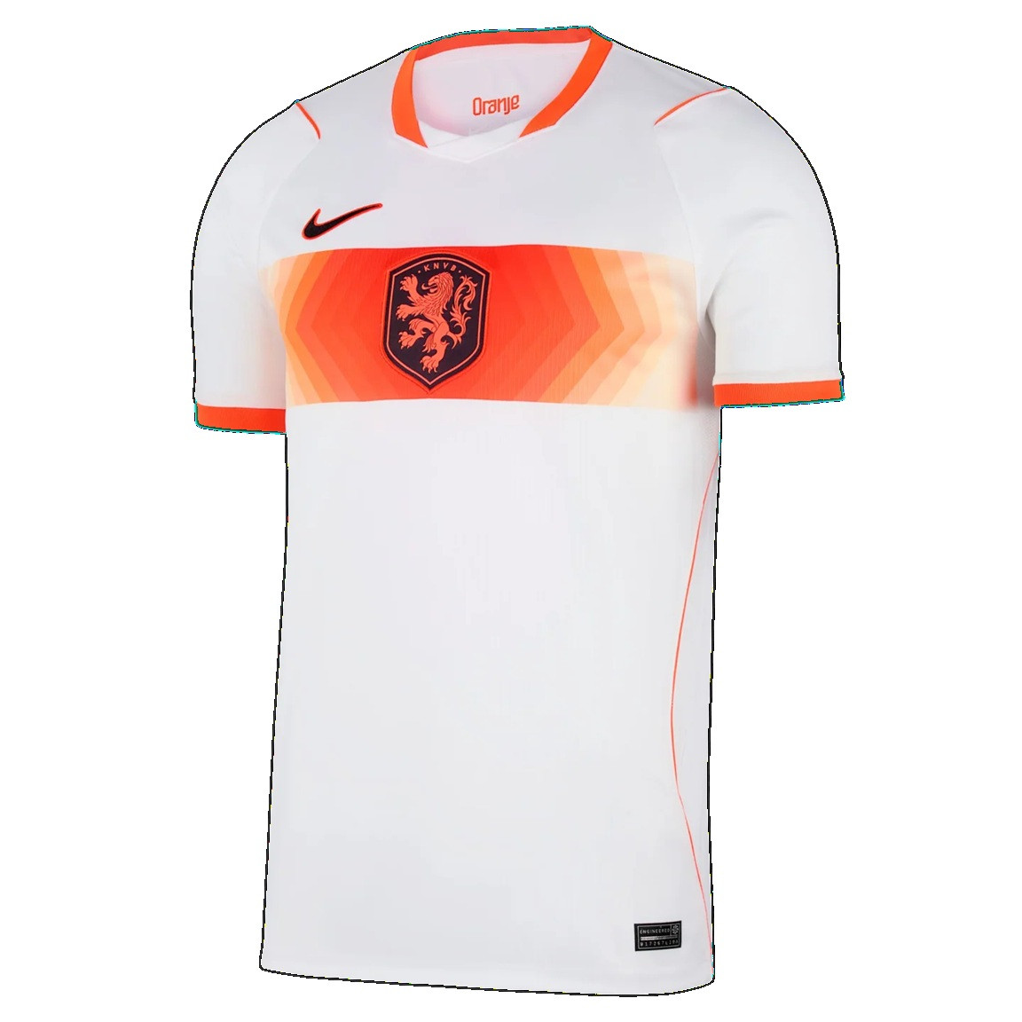 Nike Mens Netherlands WC 26 Away Replica Jersey - White/Orange