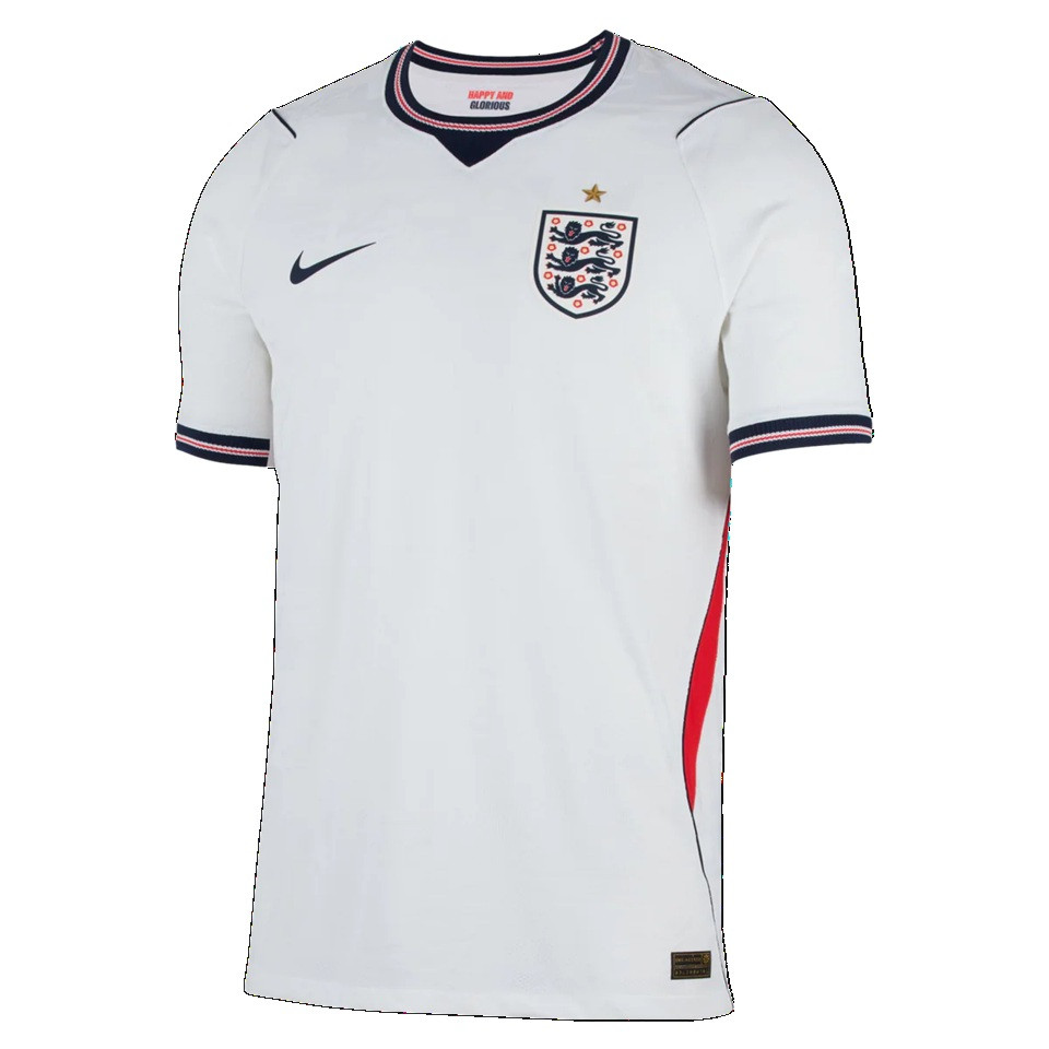 Nike Mens England 26 WC Home Authentic Jersey - White/Red