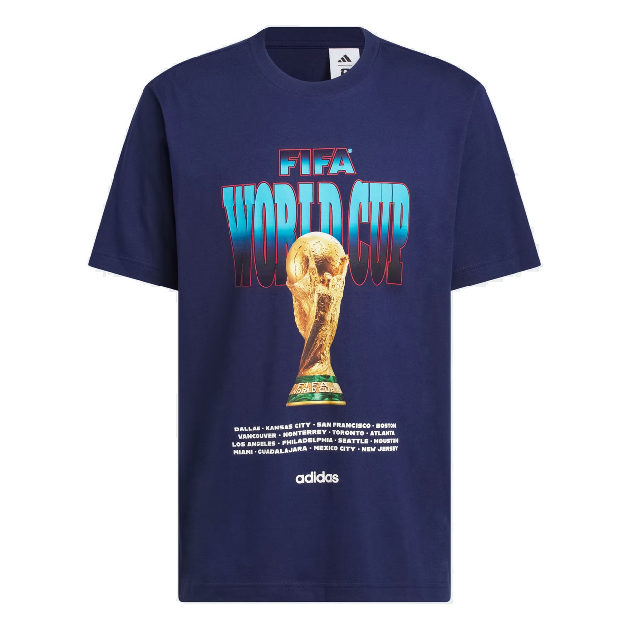 adidas Mens World Cup 26 Tour T-shirt - Navy