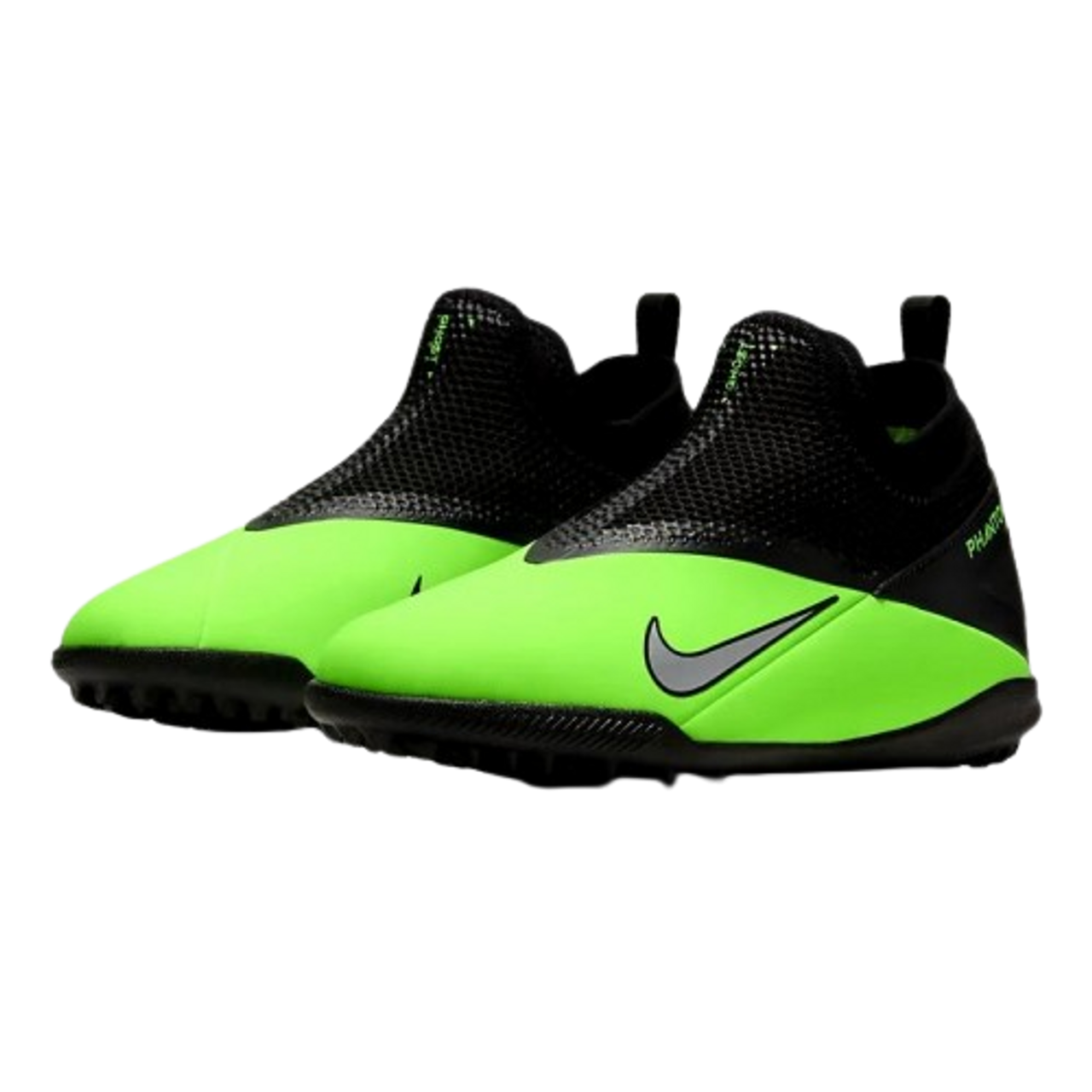 Nike Youth Phantom VSN 2 Academy DF Turf Cleat - Green/Black