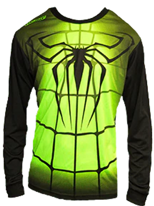 West Coast Spyder Jersey LS - Green/black