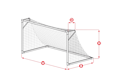 KwikGoal Net 7hx21wx3dx7.5b, 120mm Mesh