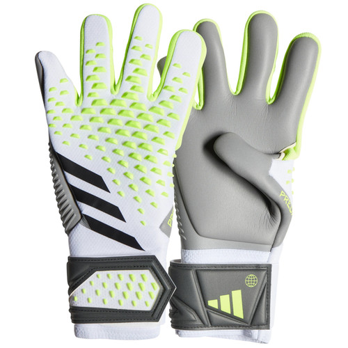 adidas Youth Predator  Pro Gloves - White/Green