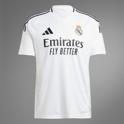 adidas Real Madrid FC 24/25 Home Jersey LS Replica - White