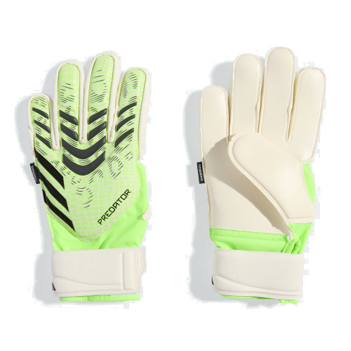 adidas Youth Predator Match Fingersave GK Gloves - Lucid Lemon