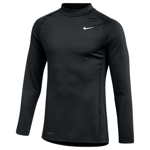 Nike Pro-Mock Neck Compression LS - Black