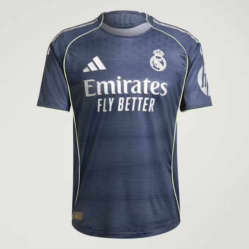 adidas Mens Real Madrid Away Auth 25/26 Jersey - Legend Ink