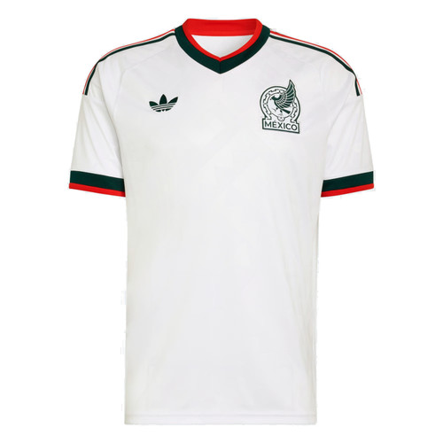 adidas Mens Mexico Away WC 26 Replica Jersey - White