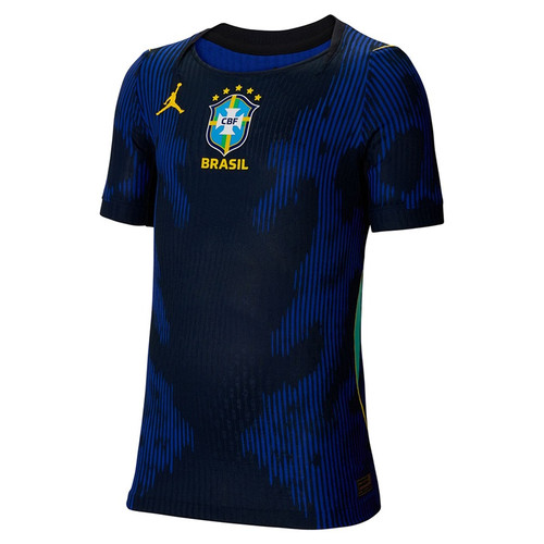 Nike Youth Brazil WC 26 Away Authentic Jersey - Black/Blue