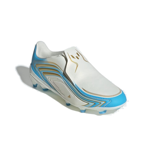 adidas Youth F50 Messi League LL FG - Ivory/Blue