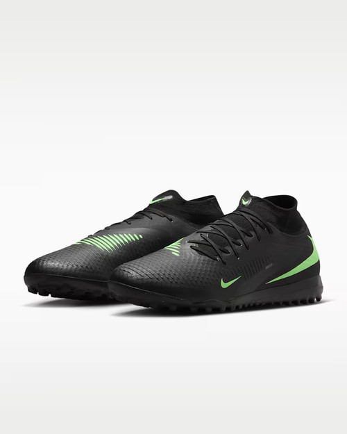 Nike Phantom 6 High Academy TF - Black/Green