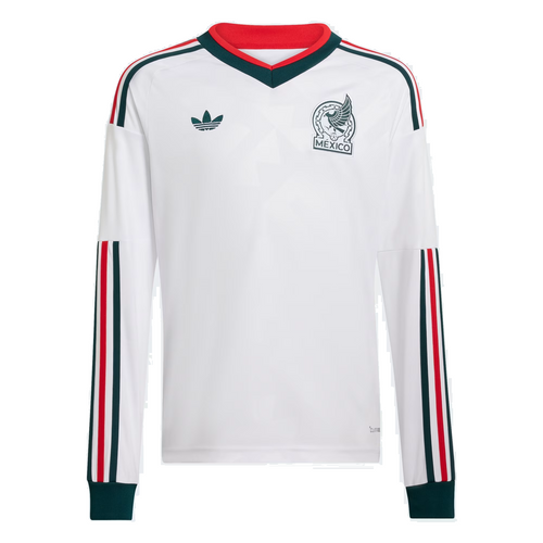 adidas Youth Mexico Away Jersey LS - White