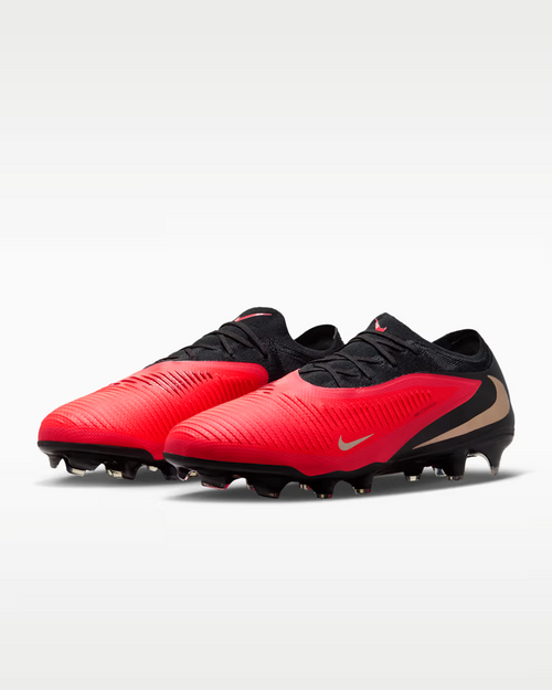 Nike Phantom 6 Low Pro FG - Black/Crimson