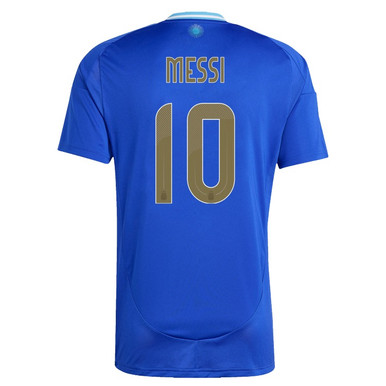 adidas Mens Argentina Away Jersey Messi - Lucid Blue