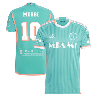 adidas Mens Inter Miami CF 24/25 3rd Jersey Messi MLS W/PATCHES