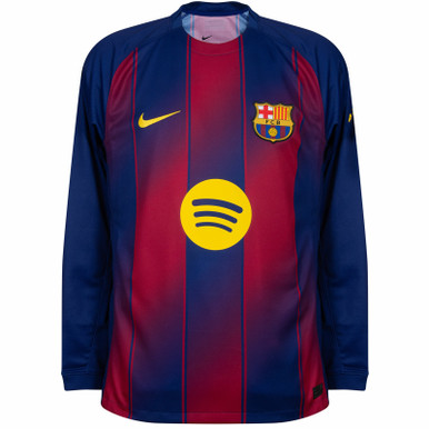 Nike Mens FC Barcelona 25/26 Home Jersey Replica LS